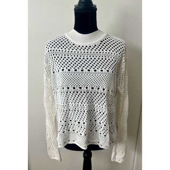 NWT Solid & Striped - The Max Sweater - Marshmallow - Large - Picture 2 of 6